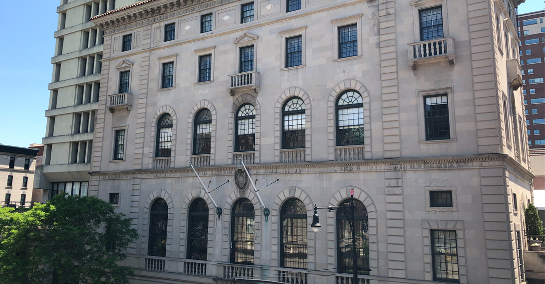 The exterior of Casa Italiana,  a neo-renaissance building.