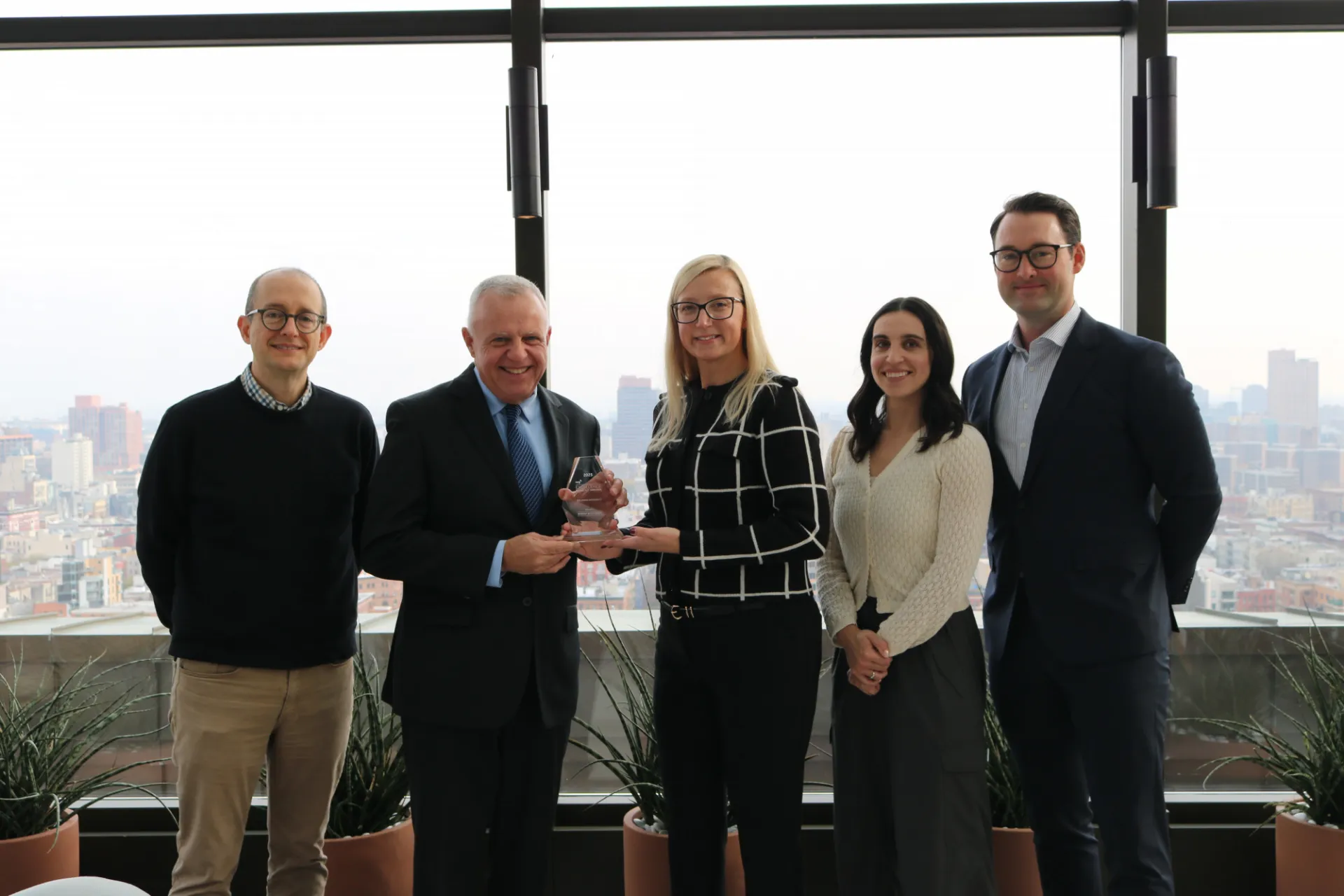 From left: Adam Courtney (Facilities and Operations), Gerald McGillian (Facilities and Operations), Maryellen Perrine (NRG), Christina McNeilis (Environ), Jeff Hogan (Environ)