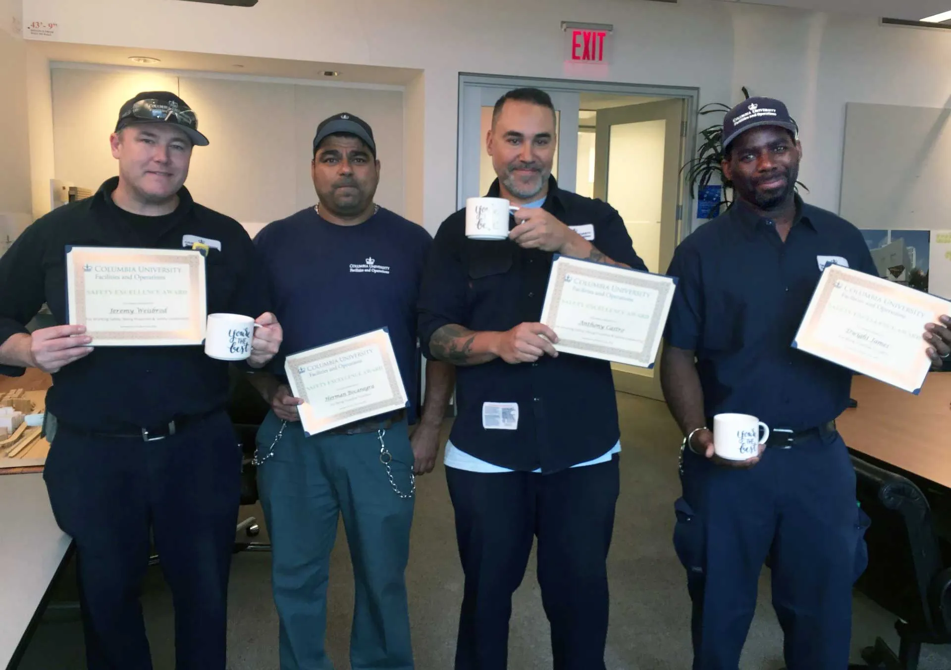 Honorees at the Safety Excellence Awards Ceremony at the Morningside Campus