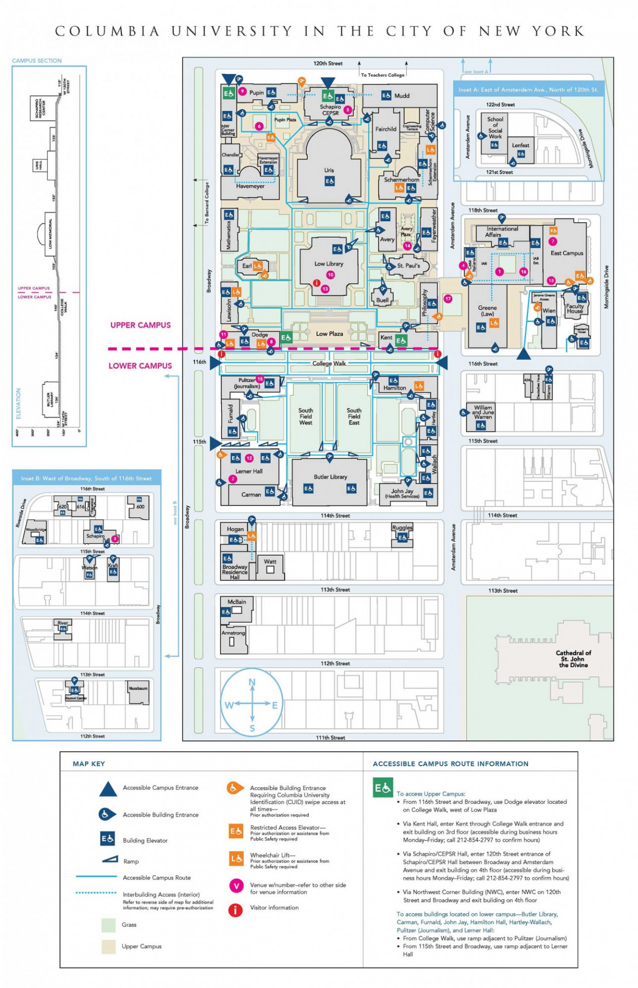 コロンビア大学 マップ　ヴィンテージ雑貨 Columbia Univ Computer Science | Operations